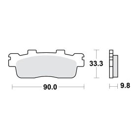 MOTORRAD BREMSBELäGE TRW MCB830SRM