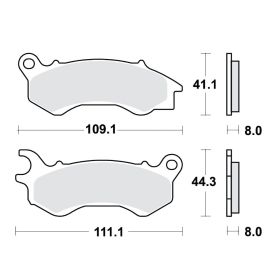 MOTORRAD BREMSBELäGE TRW MCB833