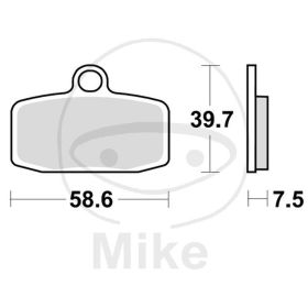 BRAKE PADS SINTER SI TRW 787.00.77