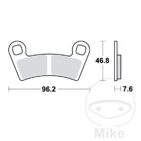PLAQUETTES FREIN MOTO TRW MCB854SI