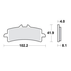 PLAQUETTES FREIN MOTO TRW MCB858SCR