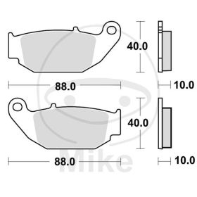 MOTORRAD BREMSBELäGE TRW MCB867SI