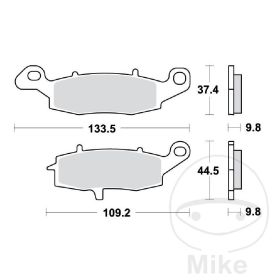 PLAQUETTES FREIN MOTO TRW MCB870SH