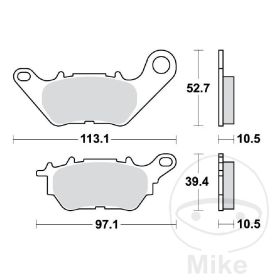 PASTIGLIE FRENO STANDARD TRW MCB879