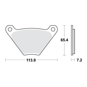 TRW LUCAS BREMSBELäGE BREMSKLöTZE MCB97 HINTEN-HARLEY DAVIDSON FLH 1340 ELECTRA