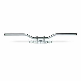 Guidon en acier TRW Street Silver D.22.2mm 755mm