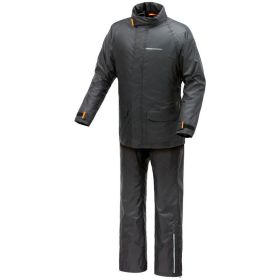 TUCANO URBANO Rain Suit jacket and pants Diluvio day Black PPE CE
