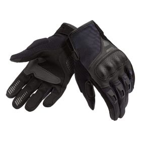 TUCANO URBANO STACCA Black Summer Gloves with Approved Knuckle Protection