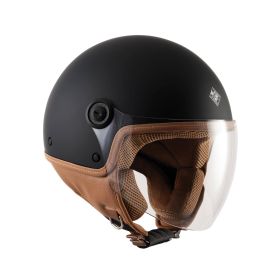 TUCANO URBANO EL'JETTIN 6.0 Matt Black Demi-Jet Helmet ECE 22.06 approved