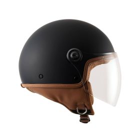TUCANO URBANO EL'JETTIN 6.0 Matt Black Demi-Jet Helmet ECE 22.06 approved