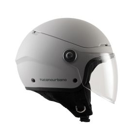 TUCANO URBANO EL'POP Demi-jet Helmet Matt Light Grey ECE 22.06 approved