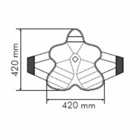 TUCANO URBANO Kühlkissen 420 mm 3D-Mesh für maximalen Komfort