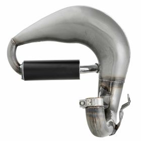 TURBO KIT Échappement de course en acier peint avec silencieux en aluminium noir