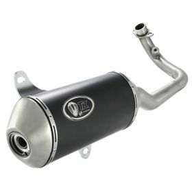 Kit Turbo Noir Mat Échappement Racing avec Capteur Lambda sans Catalyseur