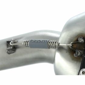 Kit Turbo Noir Mat Échappement Racing avec Capteur Lambda sans Catalyseur