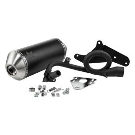 Marmitta racing TURBO KIT GMax nera opaca senza catalizzatore