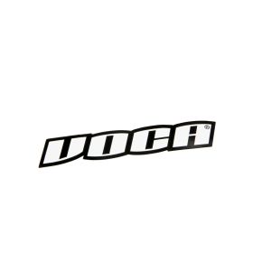 Adesivo Voca Racing bianco e nero 120x25mm