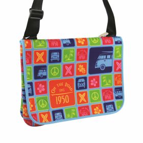 VW shoulder bag in colored neoprene 360x280x60 mm unique and functional style