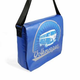 VW Collection Blue Tarpaulin Shoulder Bag 400x330x120 mm