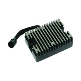 WAI Black Regulator 12V 1 Connector for HARLEY DAVIDSON SPORTSTER