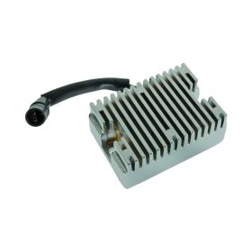 WAI Chrome Regulator 12V 1 Connector for HARLEY DAVIDSON SPORTSTER