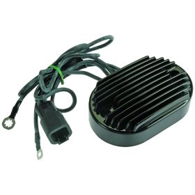WAI Black Regulator 12V 1 Connector for HARLEY DAVIDSON SOFTAIL TWIN C AM