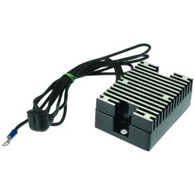 WAI Black Regulator 12V 1 Connector for HARLEY DAVIDSON BIG TWIN