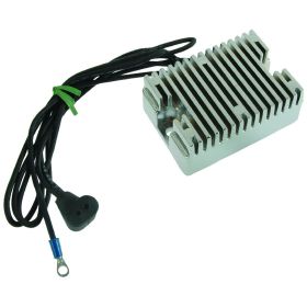 WAI Chrome Regulator 12V 1 Connector for HARLEY DAVIDSON BIG TWIN