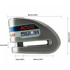 Verrou de disque Xena XX14 avec alarme goupille de 14 mm et Bluetooth
