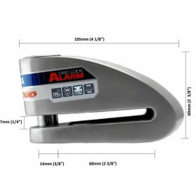 Verrou de disque Xena XX15 avec alarme goupille de 14 mm et Bluetooth