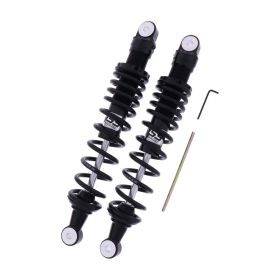 YSS verstellbare schwarze Hinterstoßdämpfer RE302-370T-04-B Länge 370 mm