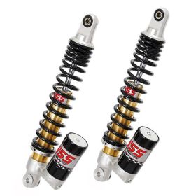 YSS gas shock absorber pair with spring preload adjustment by collar