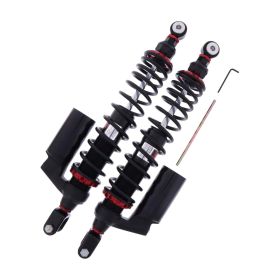 YSS Schwarze verstellbare Hinterstoßdämpfer TU362-440TRCJ01-888A Länge 440-450 mm