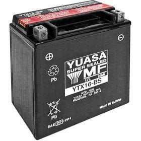 BATTERIE DE MOTO YUASA YTX16-BS(CP)