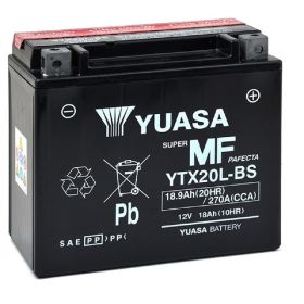 BATTERIE DE MOTO YUASA YTX20L-BS(CP)