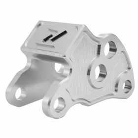 Adattatore ZELIONI in alluminio CNC argento anodizzato abbassa ammortizzatore 2cm