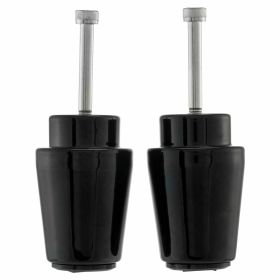 ZELION CNC-gefräste schwarze Lenker-Gegengewichte für die MV-Spiegelmontage