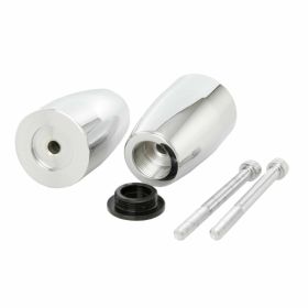 ZELIONI 60mm CNC-gefräste schwarze Chrom-Lenkergewichte Paar