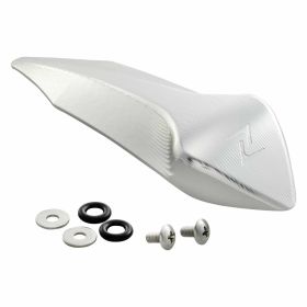 ZELIONI fender crest in anodized silver CNC aluminum hole spacing xxmm