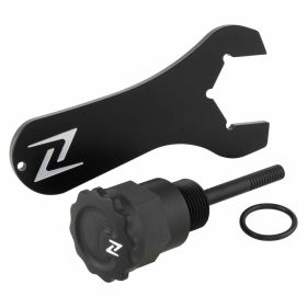 CNC Black Anodized Aluminum Engine Oil Bolt with Included Nut Wrench