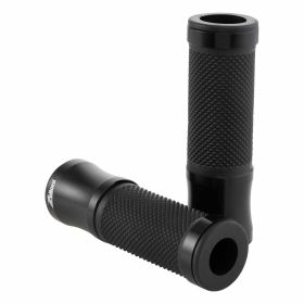 ZELIONI Grips 22/24 mm in black aluminum length 115 mm