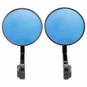 Miroir de guidon ZELIONI 95 mm en aluminium noir matériel de montage inclus