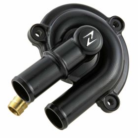 Couvercle de pompe à eau ZELIONI en aluminium CNC anodisé noir résistant