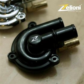 Couvercle de pompe à eau ZELIONI en aluminium CNC anodisé noir résistant