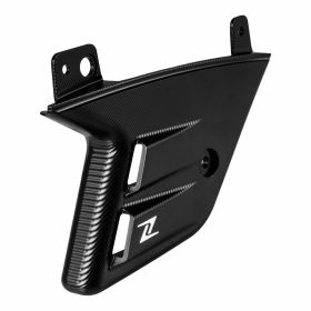 Couvercles de fourche ZELIONI en aluminium CNC noir brillant