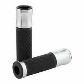 ZELIONI chrome aluminum grips 22/24 mm length 125 mm