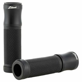 ZELIONI grips in black aluminum 22/24 mm length 125 mm end opening
