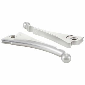 ZELIONI Sport Levers in anodized silver CNC aluminum