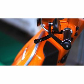Leviers de frein ZELIONI en aluminium CNC noir ergonomique et léger
