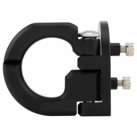 Gancio ZELIONI in alluminio CNC nero opaco elegante e resistente